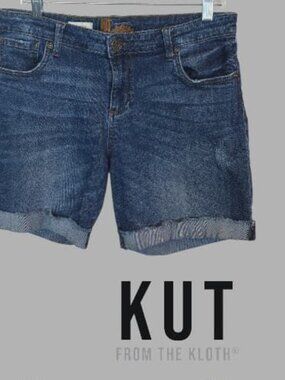 Kut from the Kloth  Katy Boyfriend Denim Jeans Shorts Casual  Womens 12